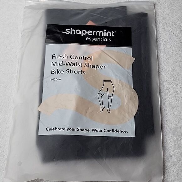 NWT The Classic Shapermint Essentials Fresh Control Mid-Waist Shaper Bike Shorts - Picture 6 of 7